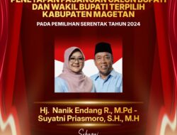 Sah! KPU Magetan Tetapkan Nanik–Suyatni Jadi Bupati dan Wakil Bupati Terpilih