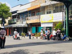 Nekat Terobos Jalur Satu Arah di Pasar Baru Magetan, Pengendara Motor Ditindak