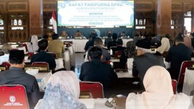 DPRD Ponorogo Gelar Rapat Paripurna Bahas RPJMD Tahun 2025 – 2029