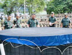 Tinjau Program Hanpangan Terpadu, Korem 081/Dsj Apresiasi Inovasi Peternakan dan Sayuran Kodim Ponorogo