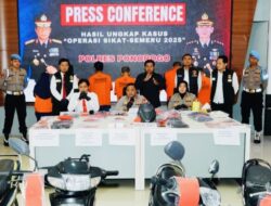 Polres Ponorogo Tangkap 7 Tersangka dalam Operasi Sikat Semeru 2025