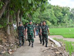 Danrem 081/Dsj dan Dandim Ponorogo Tinjau Lokasi Calon Jembatan Gantung