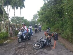 Berlubang dan Membahayakan, Jalan Penghubung Randu Gede–Plangkrongan Belum Tersentuh Perbaikan