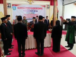 Pelantikan Tiga Perangkat Desa Mojorejo Dipimpin Camat Jetis