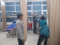 Polsek Udanawu Sigap Kawal Pasien Asma Menuju RS Bhayangkara Kediri
