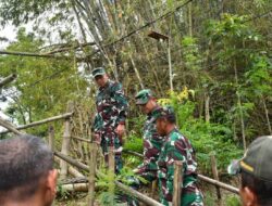 Dandim Ponorogo Ikut Tinjau Lokasi Rencana Pembangunan Jembatan Perintis Garuda Bersama Danrem 081/Dsj