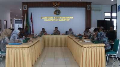 Perkuat Sinergi, Kantor Pertanahan Kabupaten Magetan Gelar Rapat Koordinasi Bersama IPPAT dalam Momentum Halal Bihalal