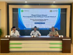 Kantah Magetan Gelar Rakor Percepatan Sertifikasi Tanah Wakaf