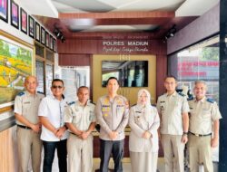 Kunjungan Kepala Kantor Pertanahan Kabupaten Madiun ke Polres Madiun Perkuat Kolaborasi