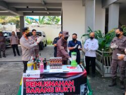 Barang Bukti 36 Perkara Dimusnahkan Kejari Magetan