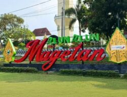 Melalui CSR, Bank Jatim Hadirkan Lampu Identitas untuk Alun-Alun Magetan