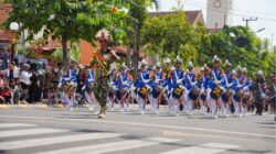 Parade Military Drum Band 2026 Sedot Ribuan Penonton di Kota Madiun