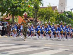 Parade Military Drum Band 2026 Sedot Ribuan Penonton di Kota Madiun