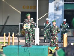 Kodim Ponorogo Laksanakan Upacara Rutin 17-an, Bacakan Amanat Pangdam V/Brawijaya