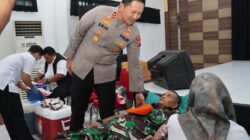 Donor Darah Massal, Polres Magetan Perkuat Cadangan Darah di Magetan