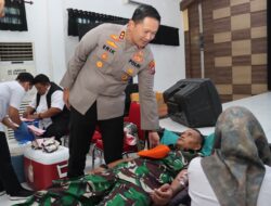 Donor Darah Massal, Polres Magetan Perkuat Cadangan Darah di Magetan