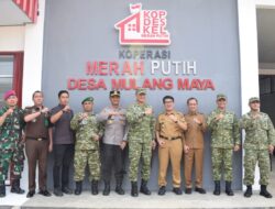Kunjungi KDKMP Mulang Maya, Pangdam XXI Tekankan Sinergi Bangun Ekonomi Desa