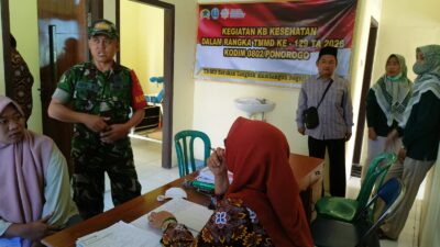 Program Safari KB Kes Kodim Ponorogo Disambut Antusias Warga Desa Poko