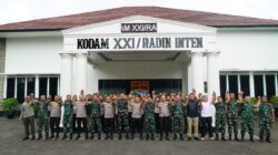 Silaturahmi Pangdam dan Kapolda Lampung Perkokoh Sinergi TNI–Polri