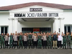Silaturahmi Pangdam dan Kapolda Lampung Perkokoh Sinergi TNI–Polri