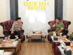 Kapolres Magetan Temui Dandim, Perkuat Kolaborasi TNI-Polri