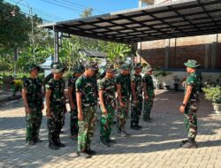 Apel Pagi Jadi Kunci Kesiapan Satgas TMMD Garap Paving di Bulu Lor