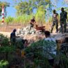 Sistem Santing-Santingan Percepat Pembangunan Pondasi Talud TMMD