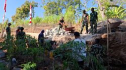 Sistem Santing-Santingan Percepat Pembangunan Pondasi Talud TMMD