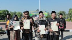 Momentum Hari Jadi Kabupaten Madiun ke-458, Kantor Pertanahan Kabupaten Madiun Serahkan Sertipikat PTSL dan Tanah Wakaf Secara Simbolis