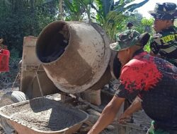 Deru Mesin Molen Jadi Penyemangat Gotong Royong Satgas TMMD dan Warga Bulu Lor