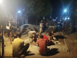 Siang hingga Malam, Semangat Gotong Royong Warnai Pembangunan TMMD 129 di Bulu Lor