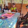 Kebersamaan TNI dan Warga di Warung Kopi Hidupkan Suasana TMMD 129