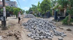 Tumpukan Material Sepanjang 1 Kilometer Optimalkan Pembangunan Jalan TMMD 129