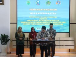 Kantah Magetan Perkuat Sinergi Lintas Instansi Melalui Penandatanganan Nota Kesepakatan Sinergi Integrasi Data Terpadu Perkara Hukum Perdata Islam