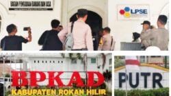 Polda Riau Segel Kantor LPSE Rohil, Usut Tuntas Dugaan Korupsi Jembatan Air Hitam Pujud