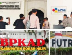 Polda Riau Segel Kantor LPSE Rohil, Usut Tuntas Dugaan Korupsi Jembatan Air Hitam Pujud