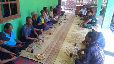 Ngopi Bareng Warga, Satgas TMMD 129 Dipuji Ramah dan Mudah Bergaul