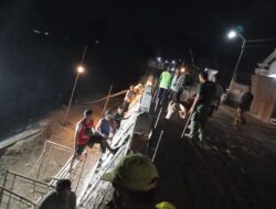Lembur Siang Malam, TNI dan Warga Kejar Tuntaskan Pembangunan Talud Bulu Lor