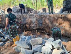 Pembangunan Talud Jalan Dukung Akses Menuju Jembatan Bibis
