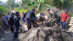 Gotong Royong Total: Cor Jembatan Bulu Lor Dikerahkan Semua Unsur Hingga PSHT-PSHW