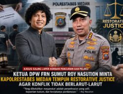 Ketua FRN Sumut Dorong Kapolrestabes Medan Pakai Restorative Justice untuk Akhiri Sengketa Korban dan Pelaku