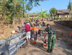 Kepala Dusun Bibis: Drainase Jadi Penentu Kokohnya Jembatan TMMD 129