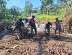 Tahap Akhir Jembatan Bibis-Gupit TMMD 129, Fokus ke Perataan Jalan dan Drainase