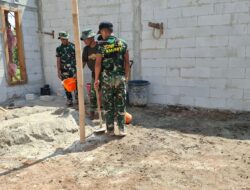 Rehab RTLH Ibu Parmi Tembus 70%, Satgas TMMD 129 dan Warga Gupit Pacu Pengecoran