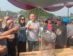 Fauzi dan Almira Nabila Fauzi Resmi Buka Lomba Suara Burung Perkutut P4LSI di Pringsewu