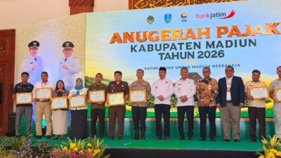 BPN Kabupaten Madiun Berhasil Terima Penghargaan atas Sinergi Optimalisasi Penerimaan Pajak Daerah