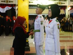 72 Paskibraka Magetan Dikukuhkan Jelang Upacara 17 Agustus