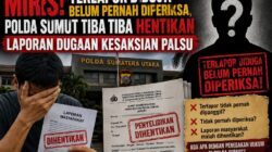 Polda Sumut Hentikan Laporan Dugaan Kesaksian Palsu, Terlapor Diduga Belum Diperiksa
