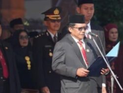 Ketua DPRD Kabupaten Blitar Bacakan Teks Proklamasi di HUT RI ke-81