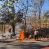 Sinergi TNI-Polri dan Warga Padamkan Karhutla di Ponorogo